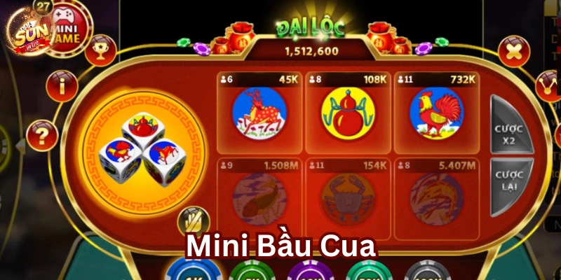Cách chơi Mini Bầu Cua 